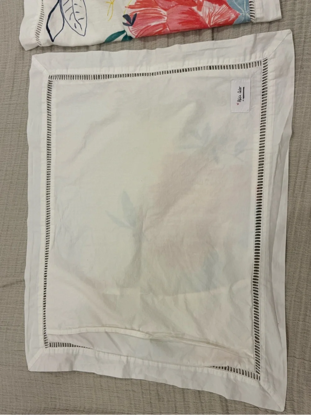 Anthropologie Alicia Galer Sketched Petalwork Shams, Set of 2
